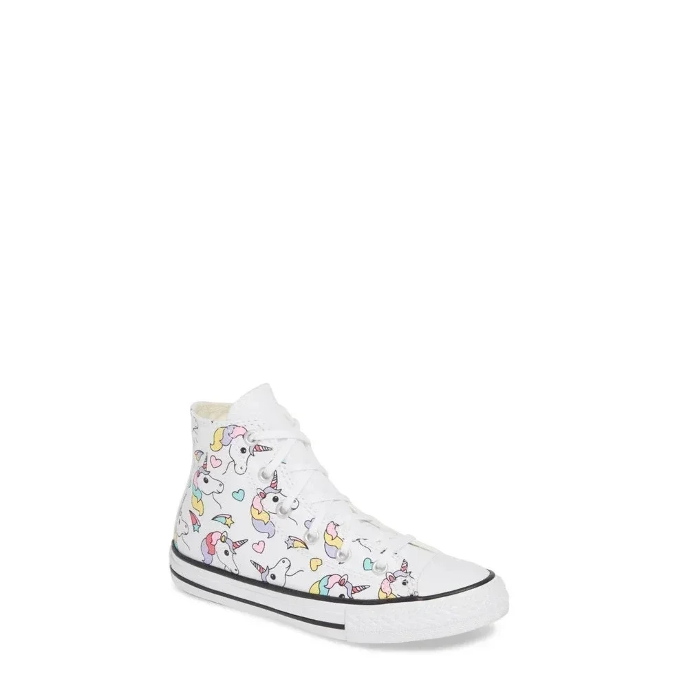 Converse Chuck Taylor All Star‎ Hi Unicorn (GS) Lace Up Sneakers Youth Size 3.0